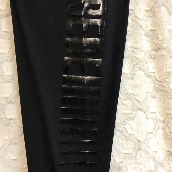 NWT BeBe Black on Black Plus Size Leggings - Picture 2 of 3